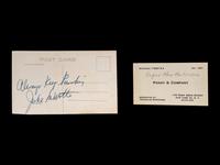 A Group of Boxing Champion Sugar Ray Robinson and Jake LaMotta Signed Autograph Items,