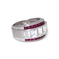 DIAMOND AND RUBY RING