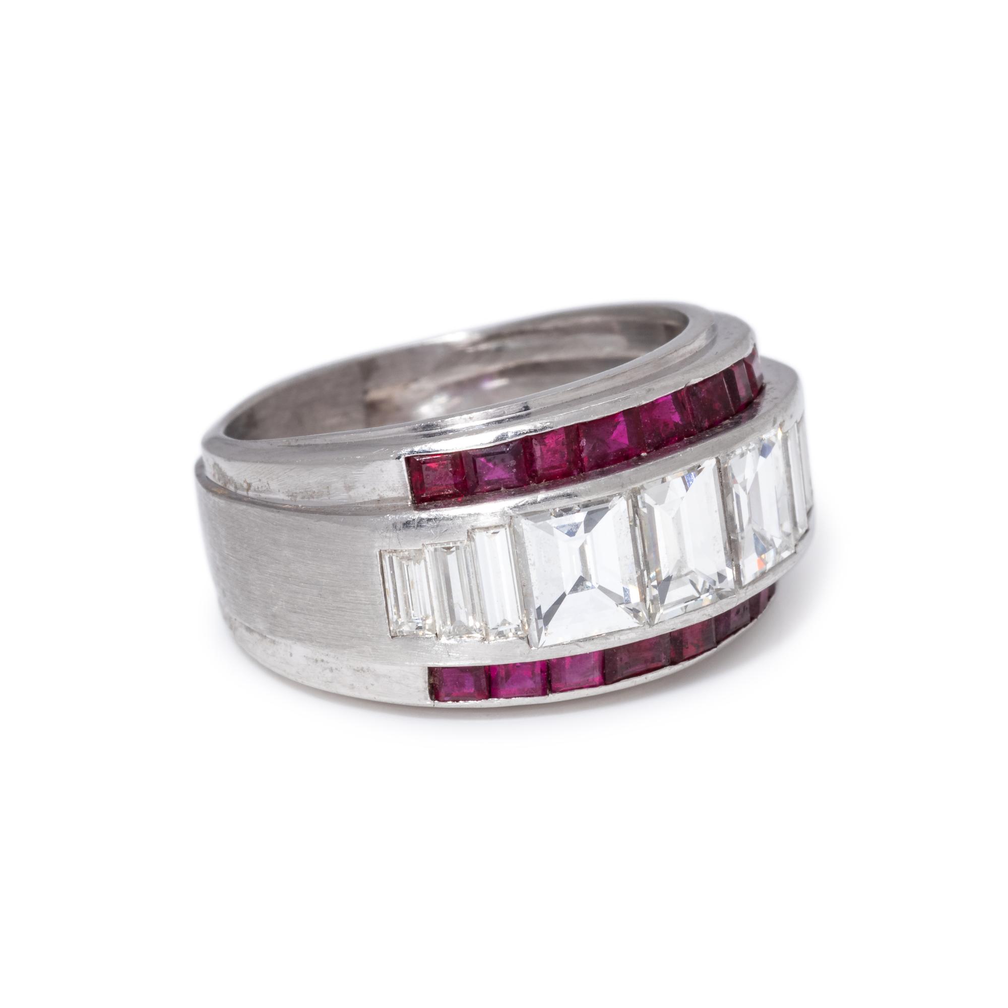 DIAMOND AND RUBY RING