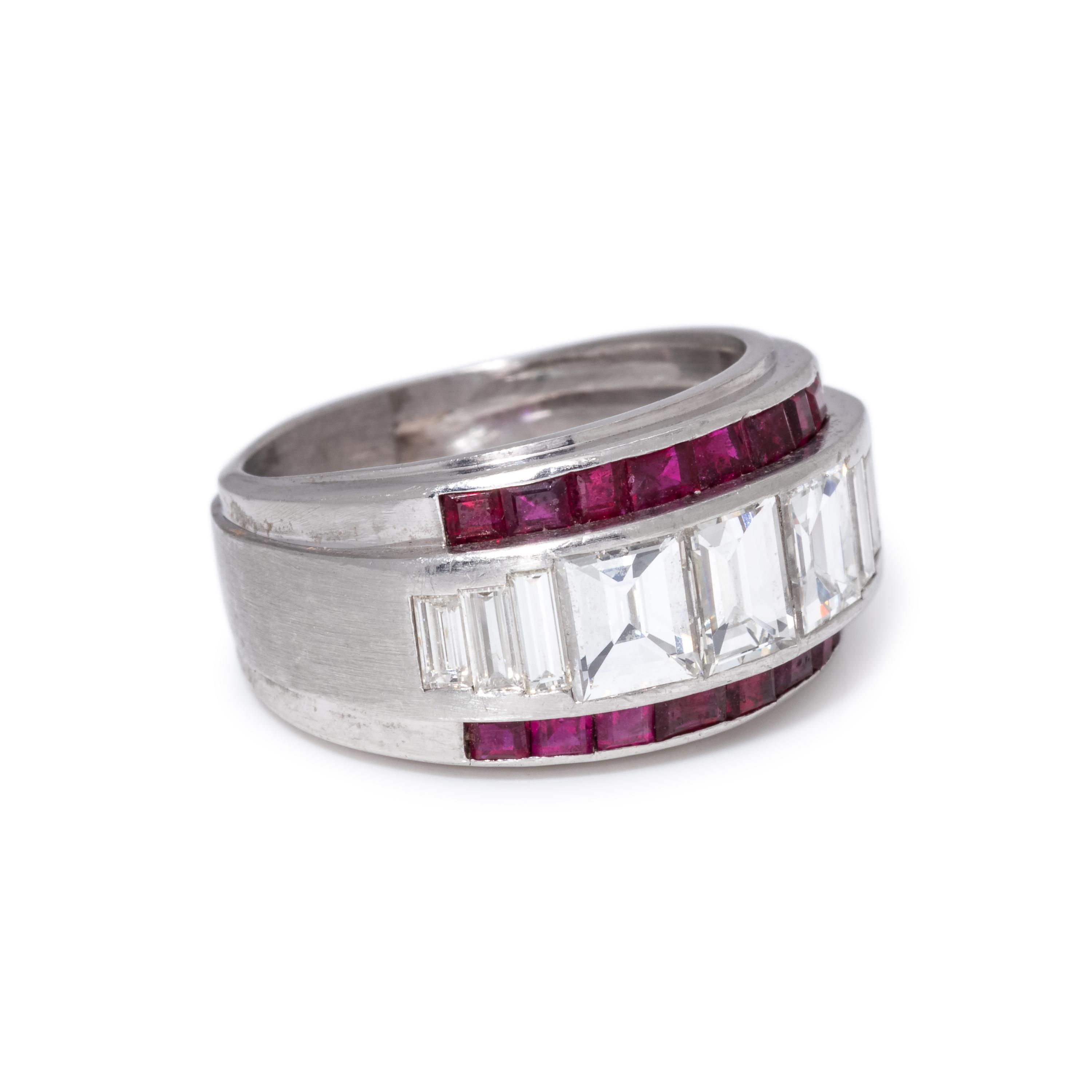 DIAMOND AND RUBY RING