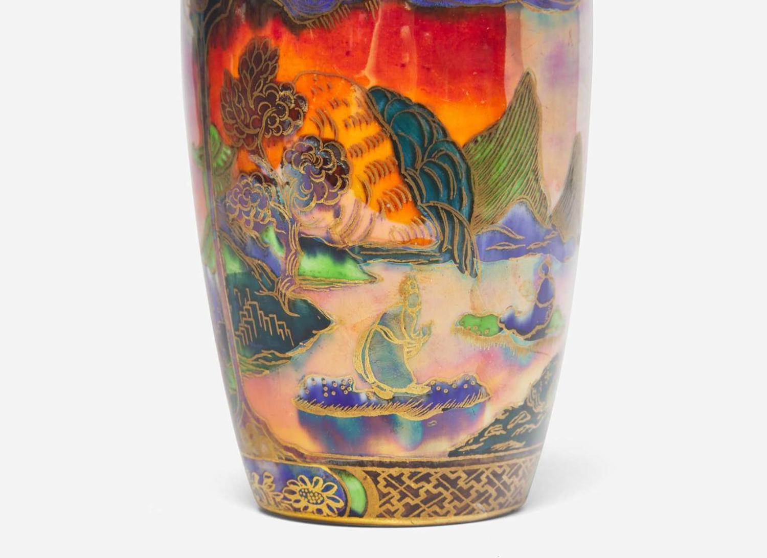 A Wedgwood Flame Fairyland Lustre Vase, UK, 1920s