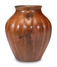 Fluted Pottery Jar
