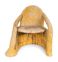 A Faux-Bois Concrete Garden Chair — 20TH CENTURY