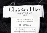A Christian Dior Black Gown, Size 8.