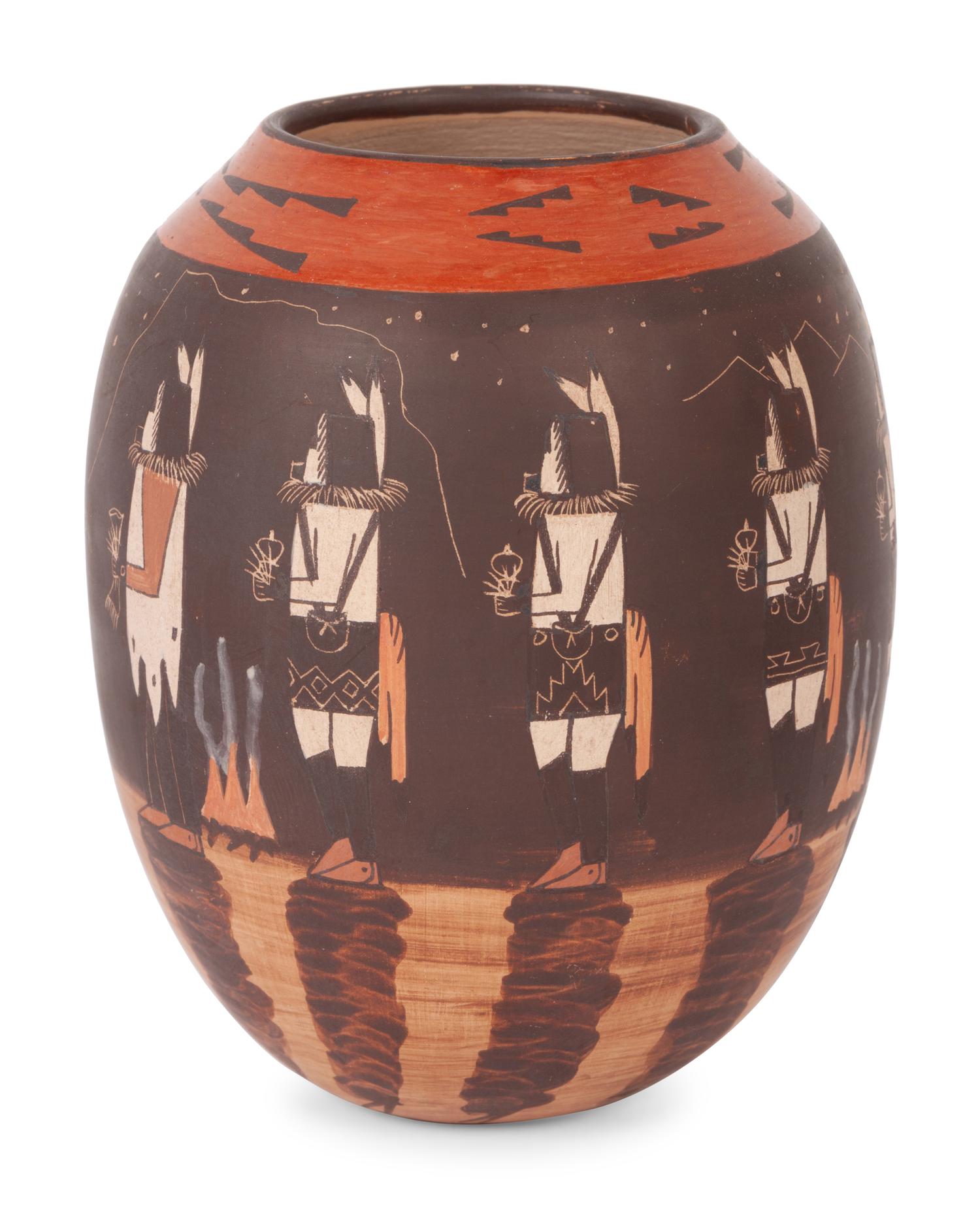 Yeibichai Dancers Pot