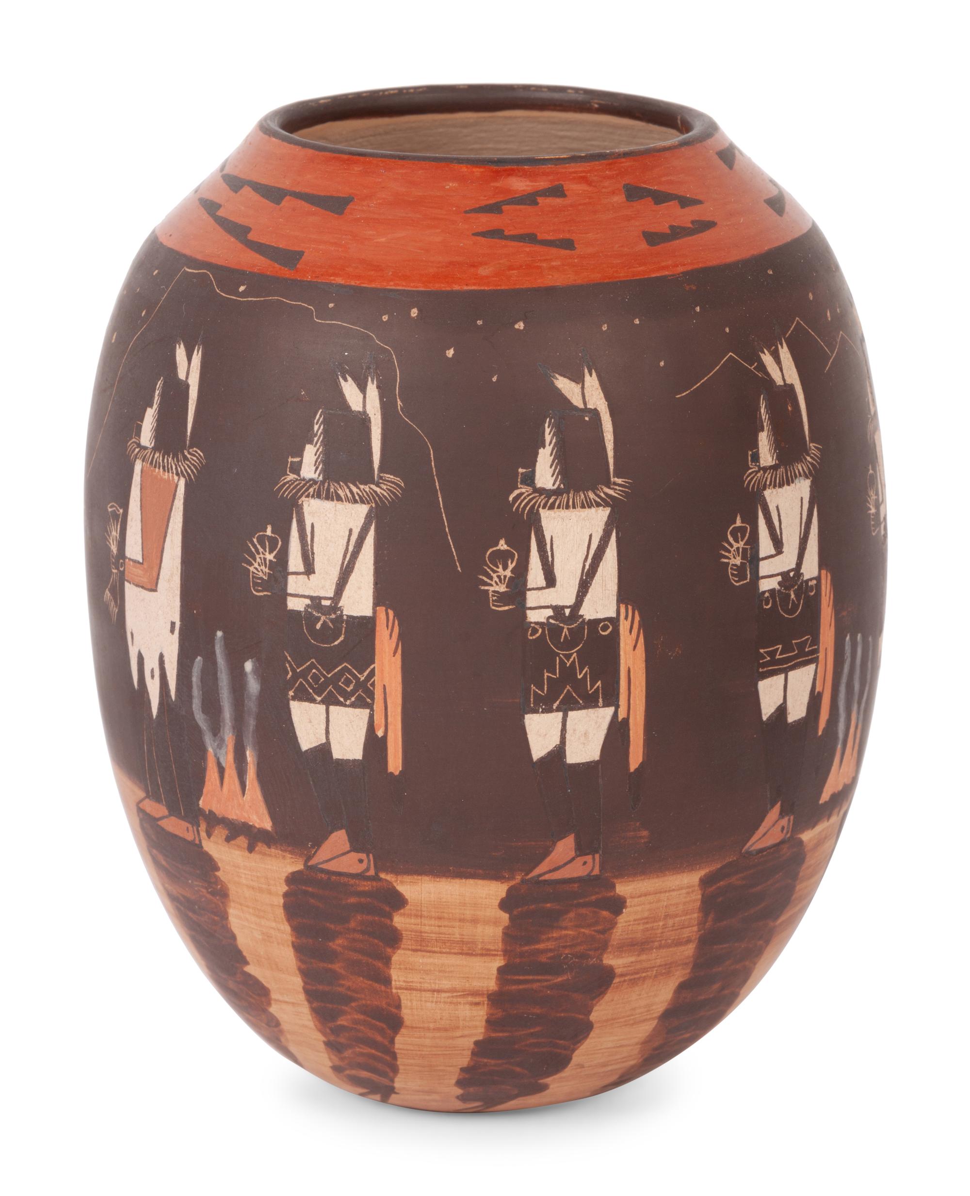 Yeibichai Dancers Pot