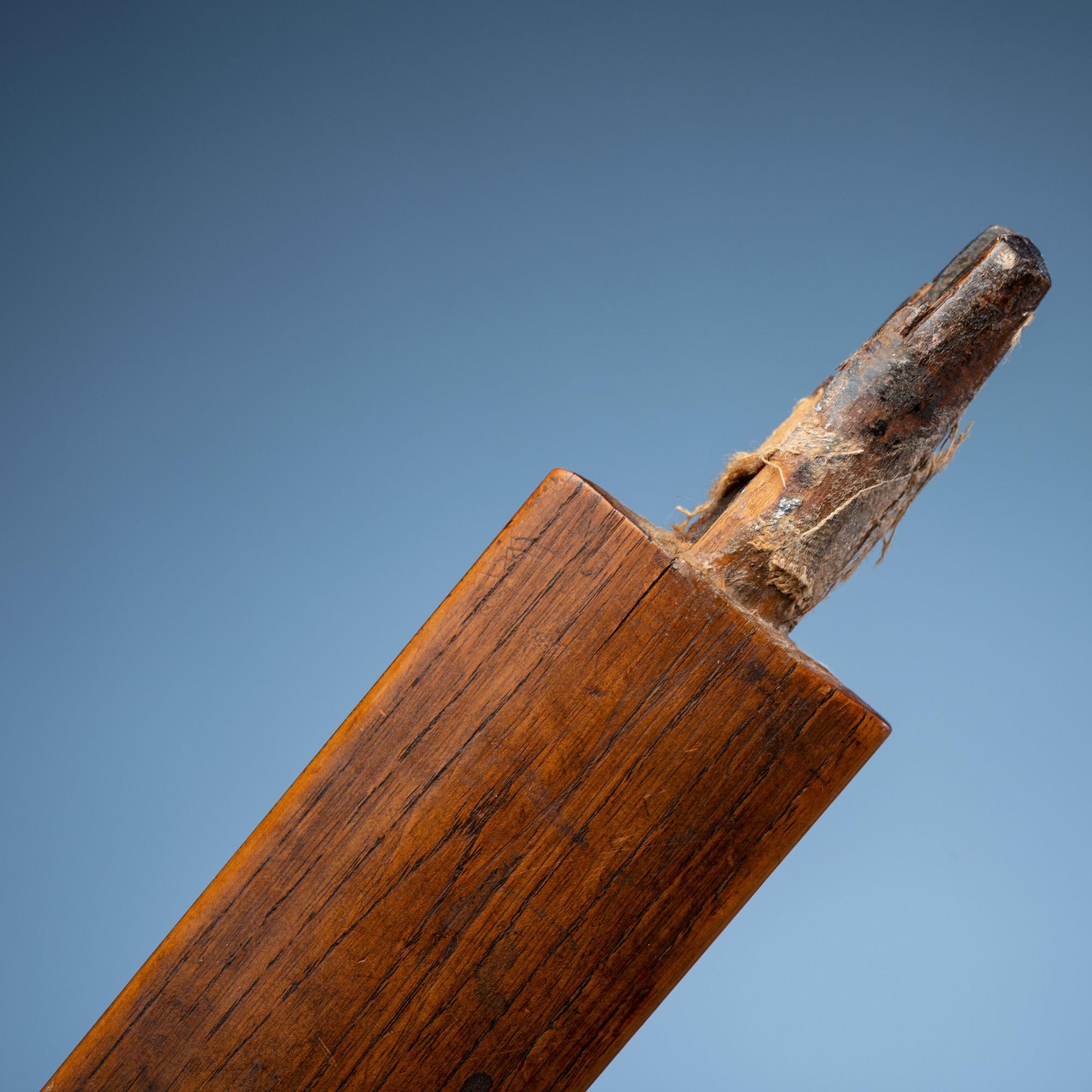 Sioux Quilled Pipe Stem, with Inlaid Catlinite Bowl