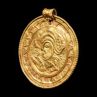 A Nordic Gold Bracteate Pendant
