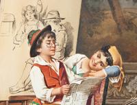 A Pair of Italian Porcelain Plaques