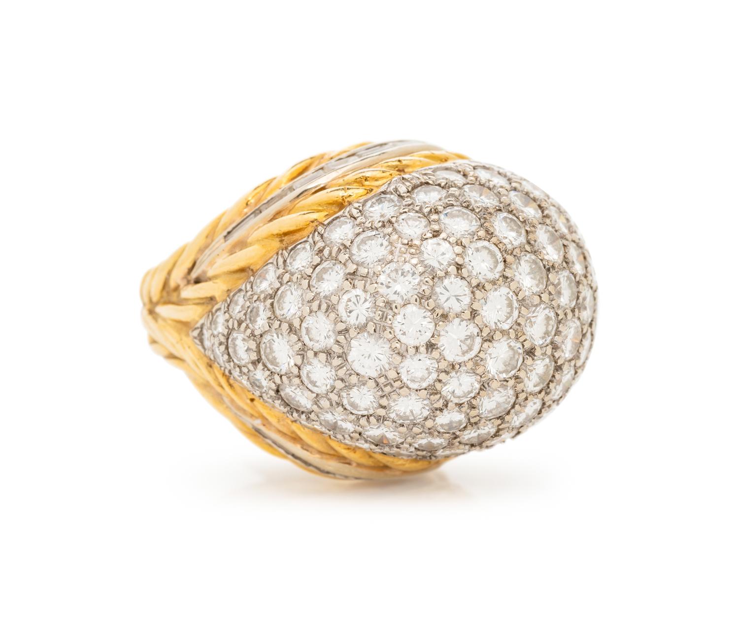 HAMMERMAN BROTHERS, DIAMOND BOMBE RING