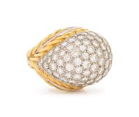 HAMMERMAN BROTHERS, DIAMOND BOMBE RING