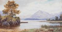 Alexander Williams (Irish, 1846-1930) The Castle Rock, Lake Hotel, Killarney watercolor on paper signed (lower right) and titled (verso)