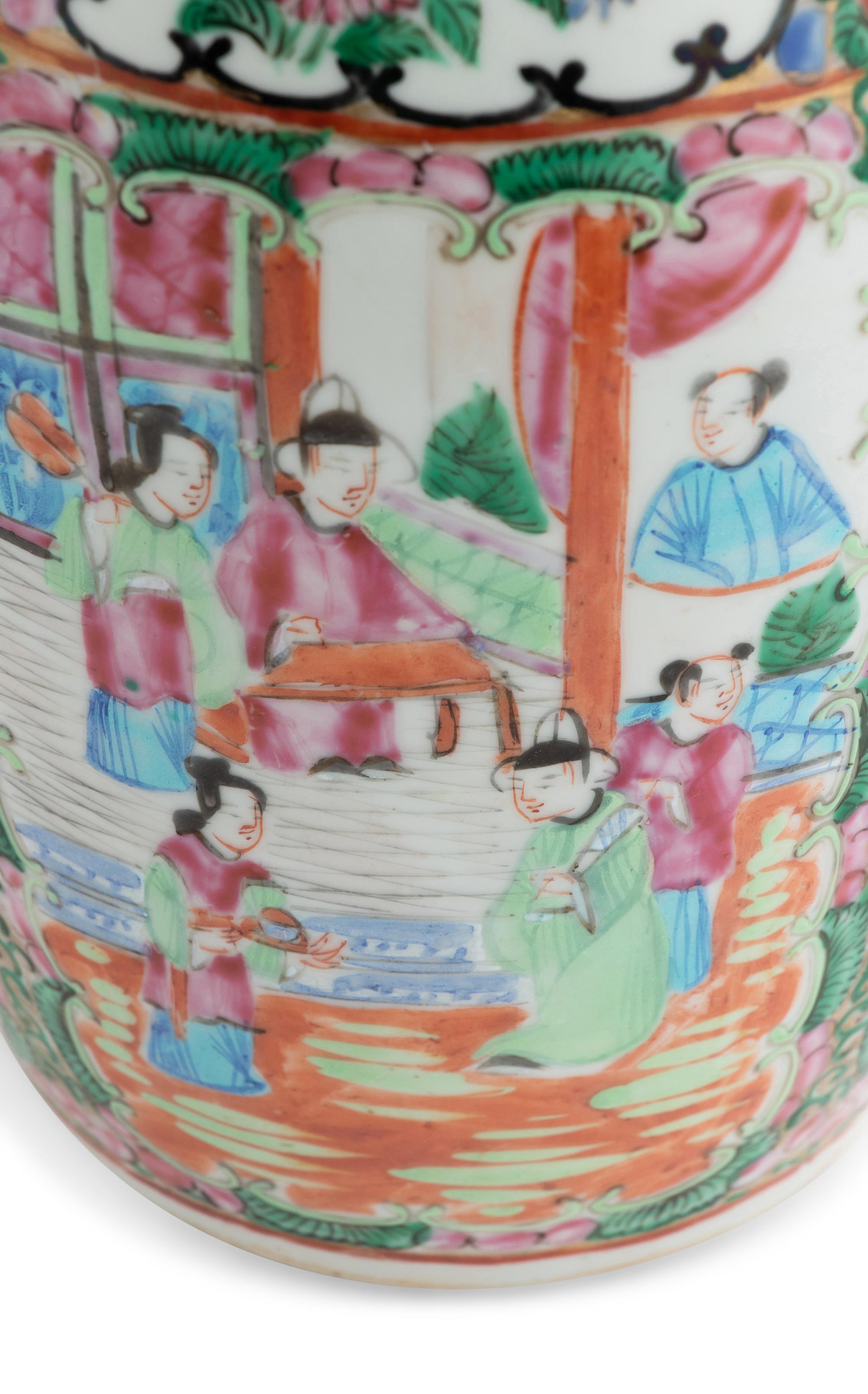 Five Rose Medallion Porcelain Articles