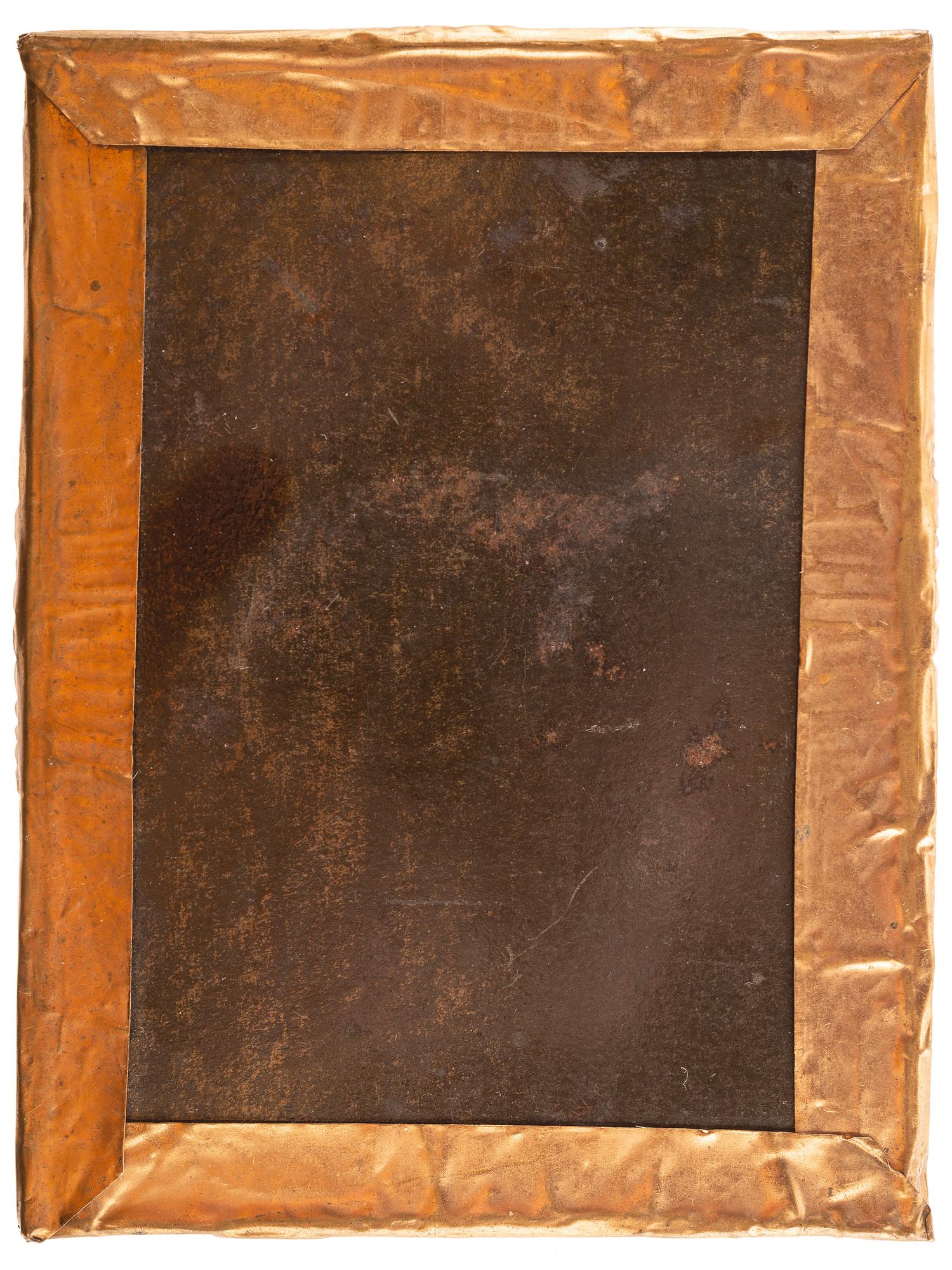 [CIVIL WAR]. [LONG, Enoch (1823-1898), photographer]. Quarter plate tintype of a Federal Cavalryman. [St. Louis, MO]: ca summer 1861.