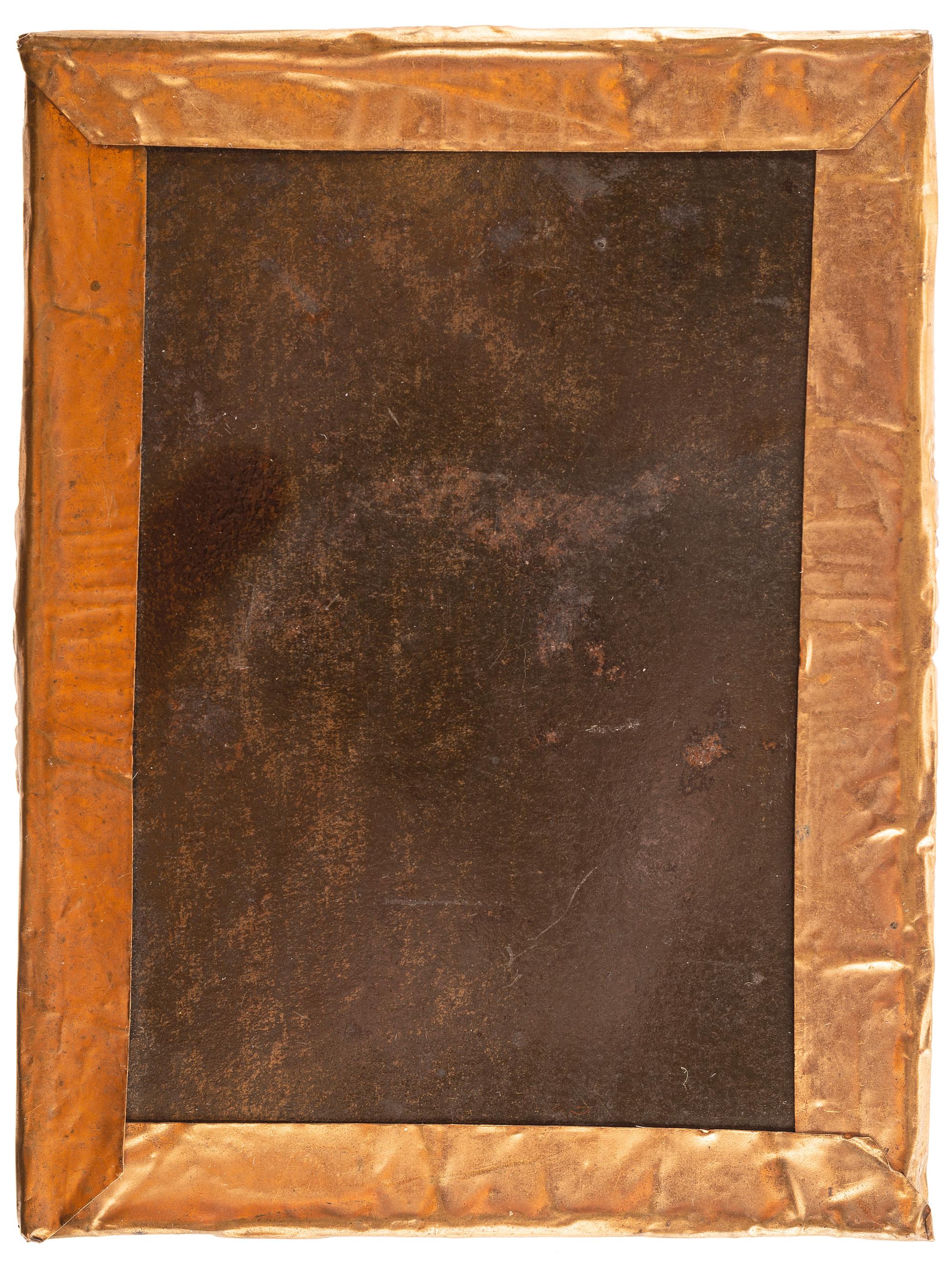 [CIVIL WAR]. [LONG, Enoch (1823-1898), photographer]. Quarter plate tintype of a Federal Cavalryman. [St. Louis, MO]: ca summer 1861.