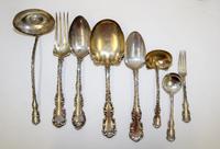 An American Silver Partial Flatware Service, Whiting Mfg. Co., New York, NY, Louis XV pattern, comprising: 6 bouillon spoons 3 table sp