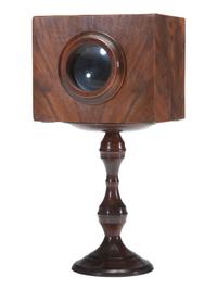 [CAMERAS]. Replica miniature drawer-style Camera Obscura by Robert Lisle, 1977.