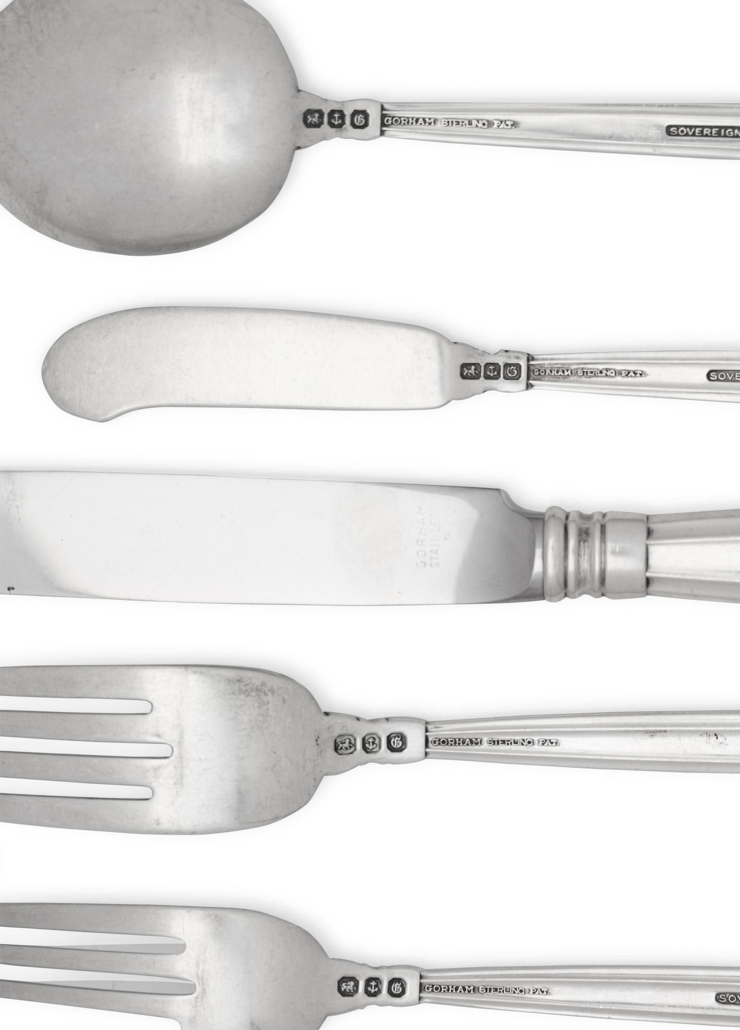 An American Silver Flatware Service