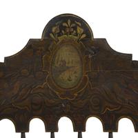 A Painted and Decorated Bannister-Back Settee