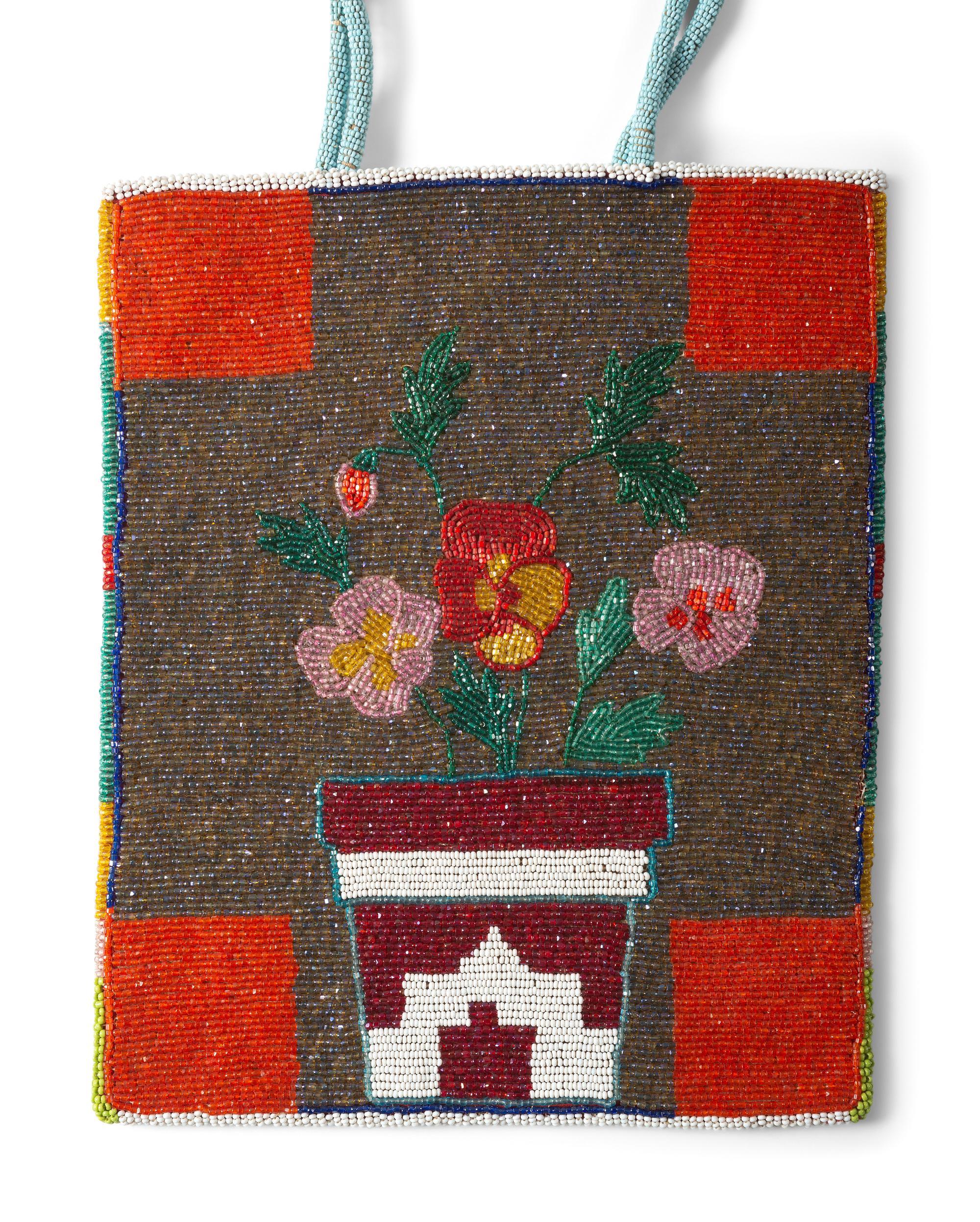 Plateau Beaded Flat Bags and Purses