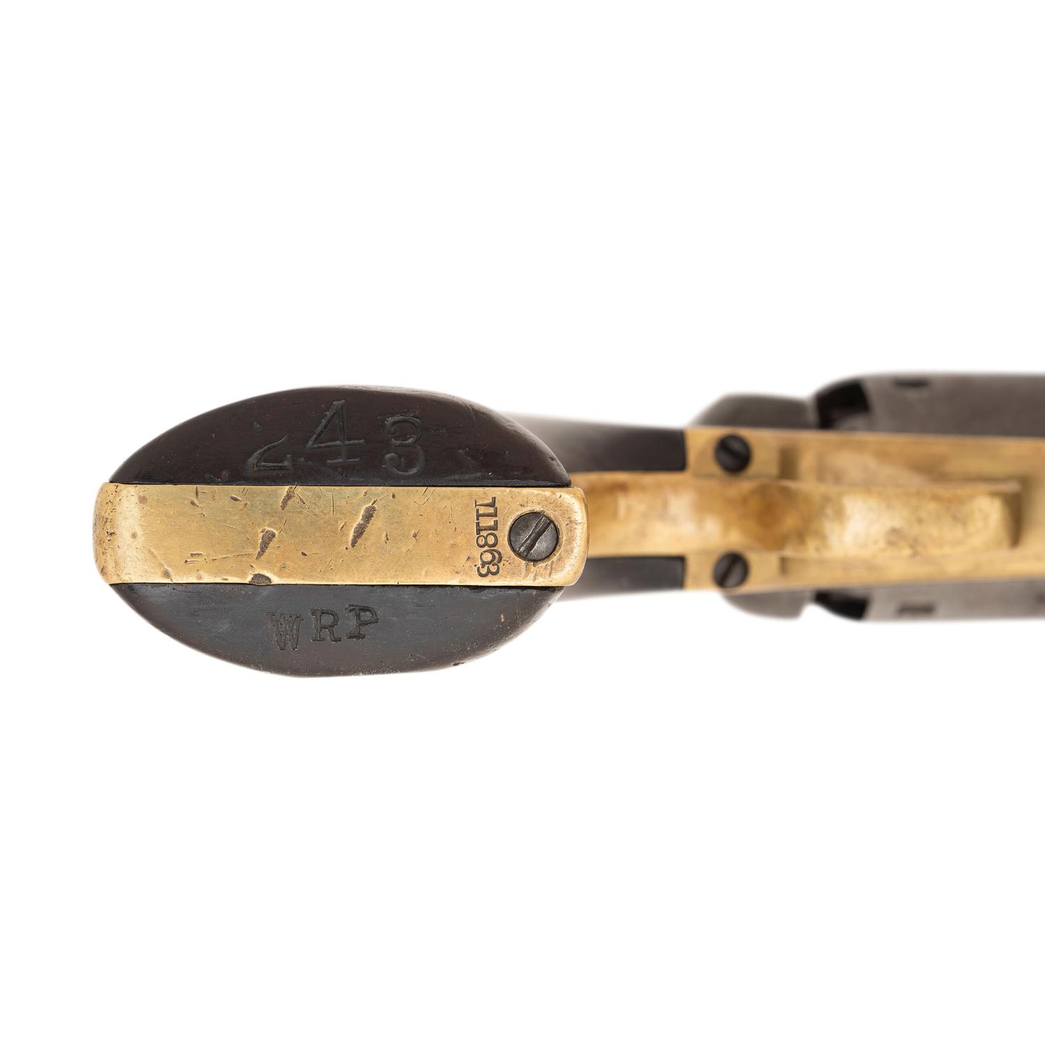Mismatched Colt Navy with old GAR Tag Identifying the Gun to William Parsons - 2nd MA Infantry