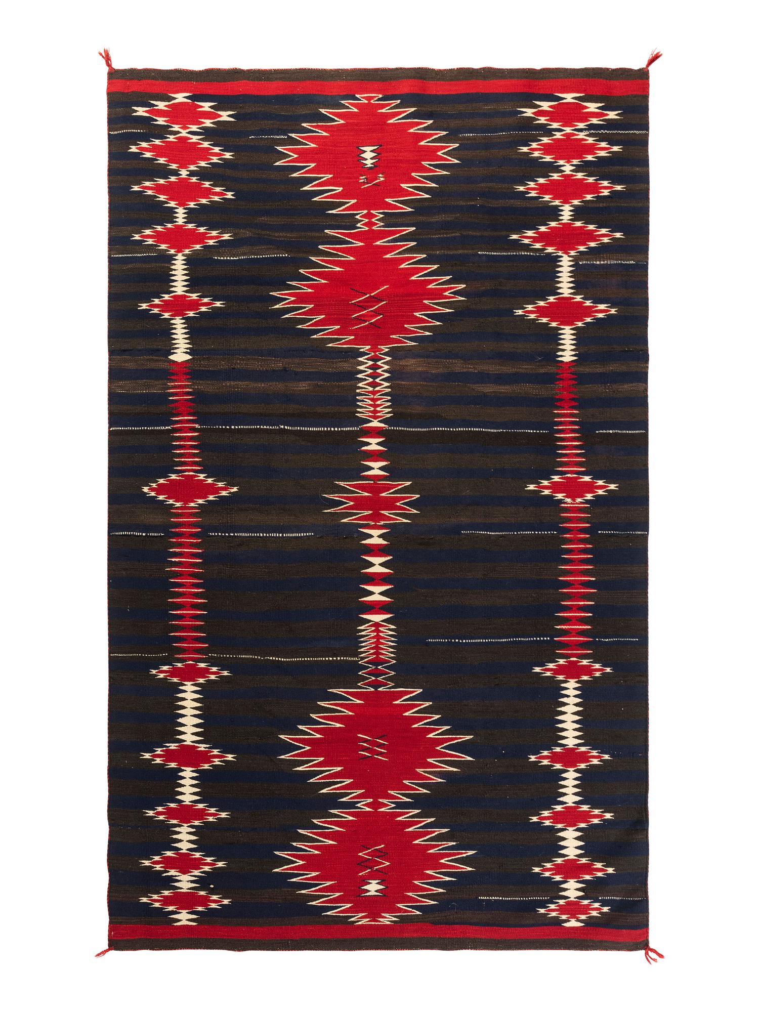 Navajo Hubble Revival Moki-Pattern Weaving / Rug