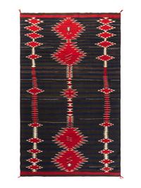 Navajo Hubble Revival Moki-Pattern Weaving / Rug