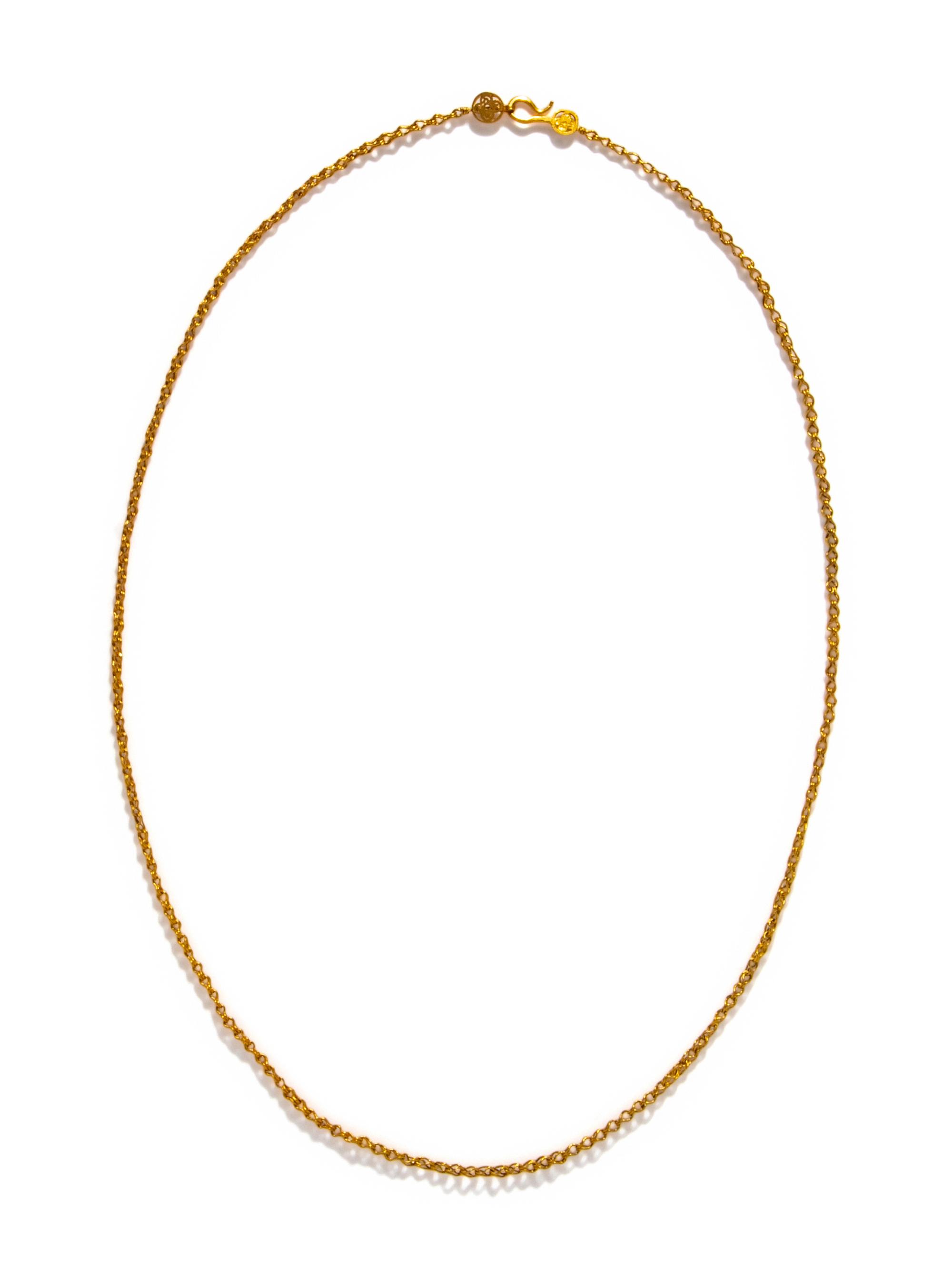 A Byzantine Gold Chain Necklace with Two Open-Work Disks.