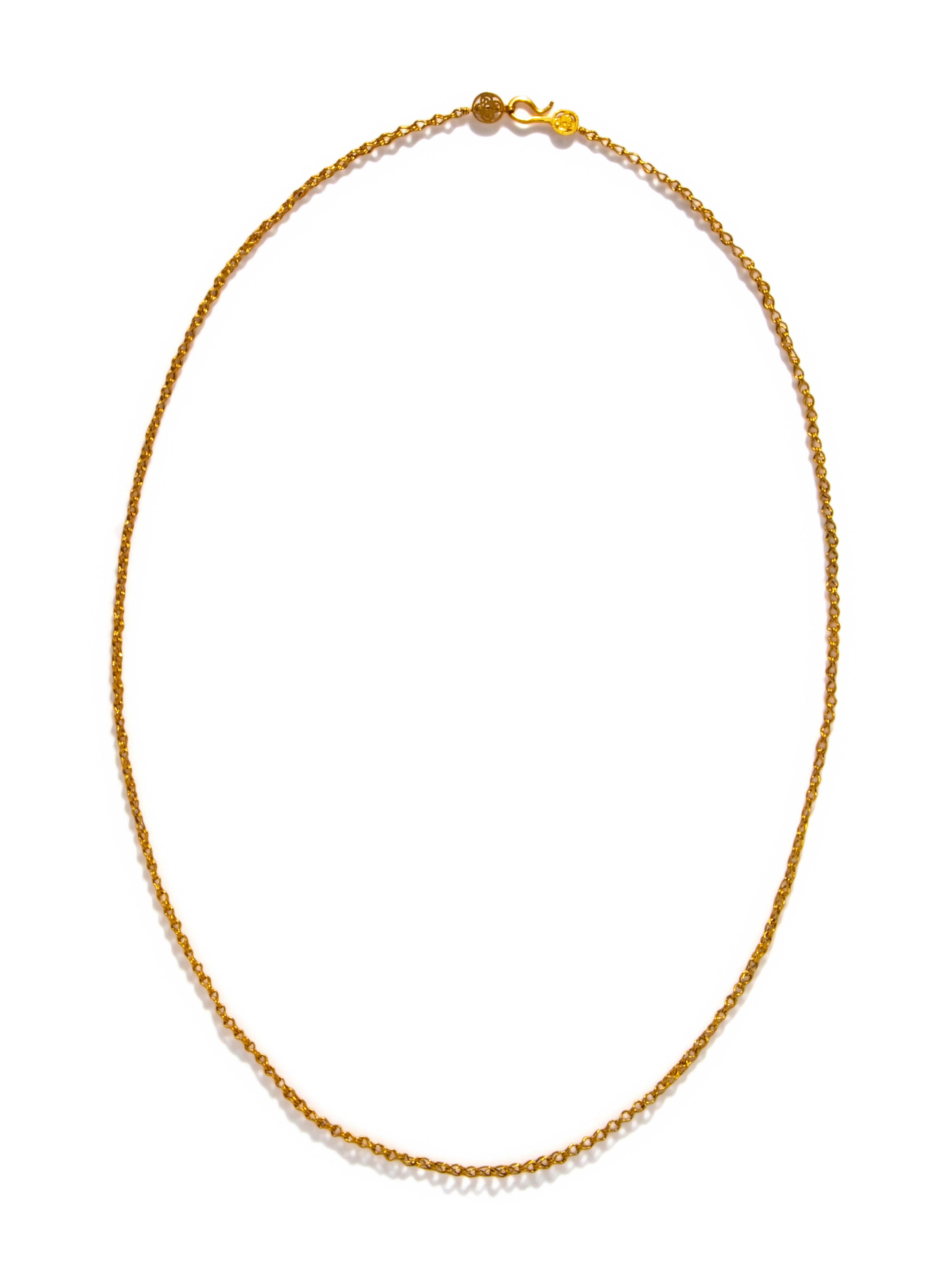 A Byzantine Gold Chain Necklace with Two Open-Work Disks.