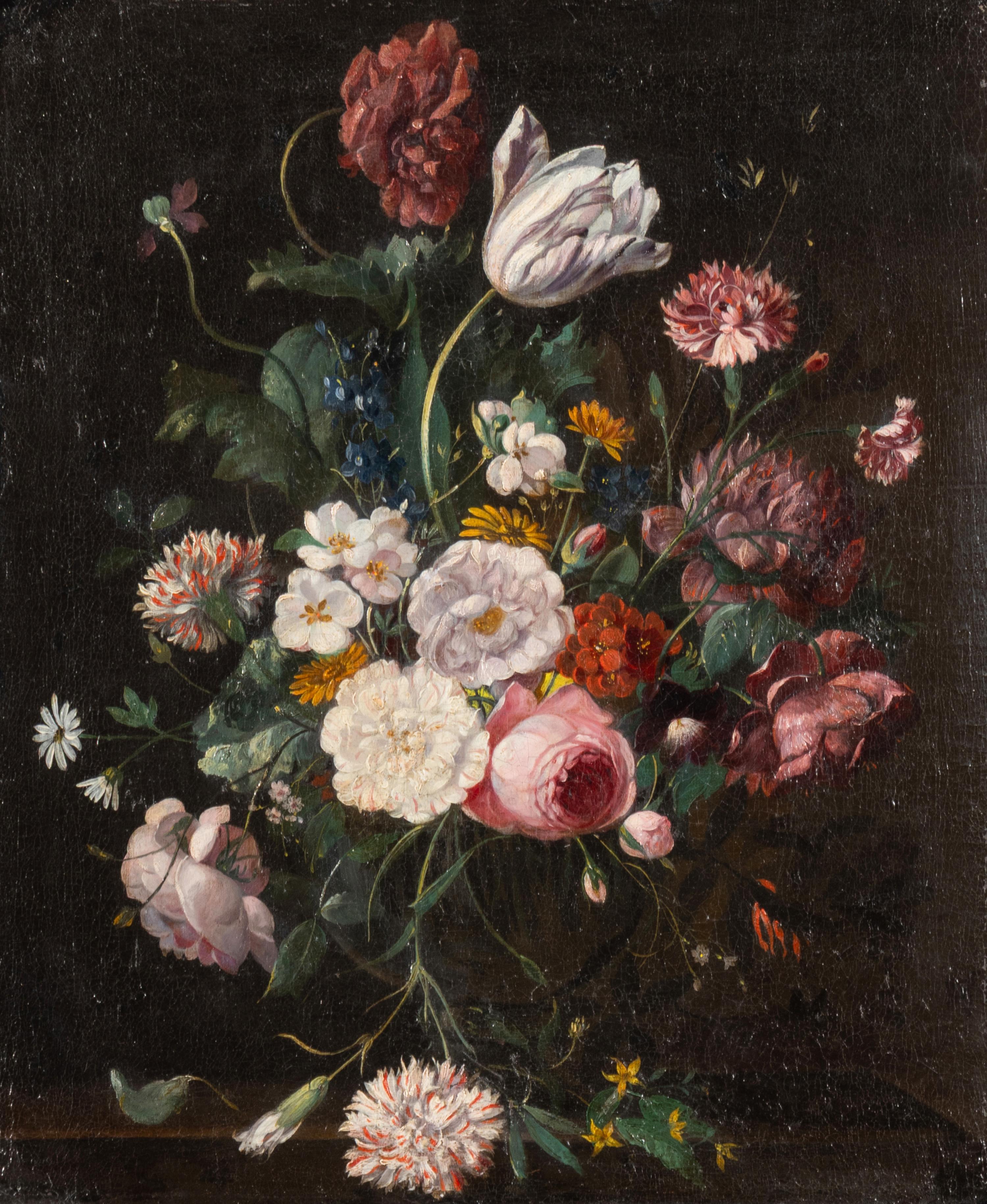 Dutch School, 19th Century — Still Lifes with Flowers (a pair of works)