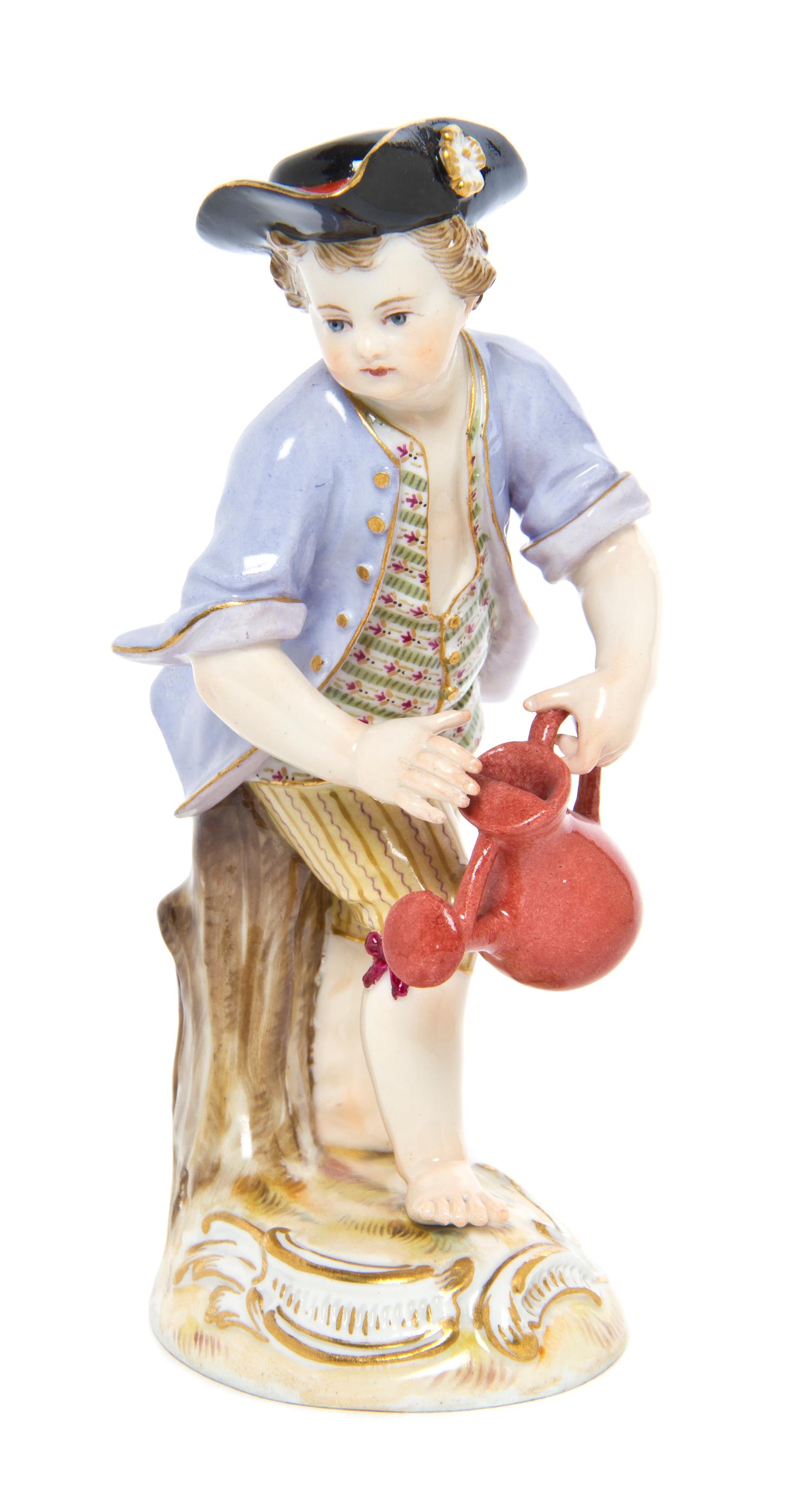A Meissen Porcelain Figure, Height 5 1/4 inches.