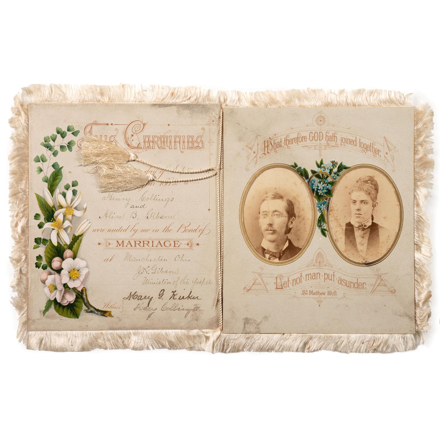 [GENERAL AMERICANA]. An archive associated with the Collings/Kirker family of Adams Co., Ohio, including: