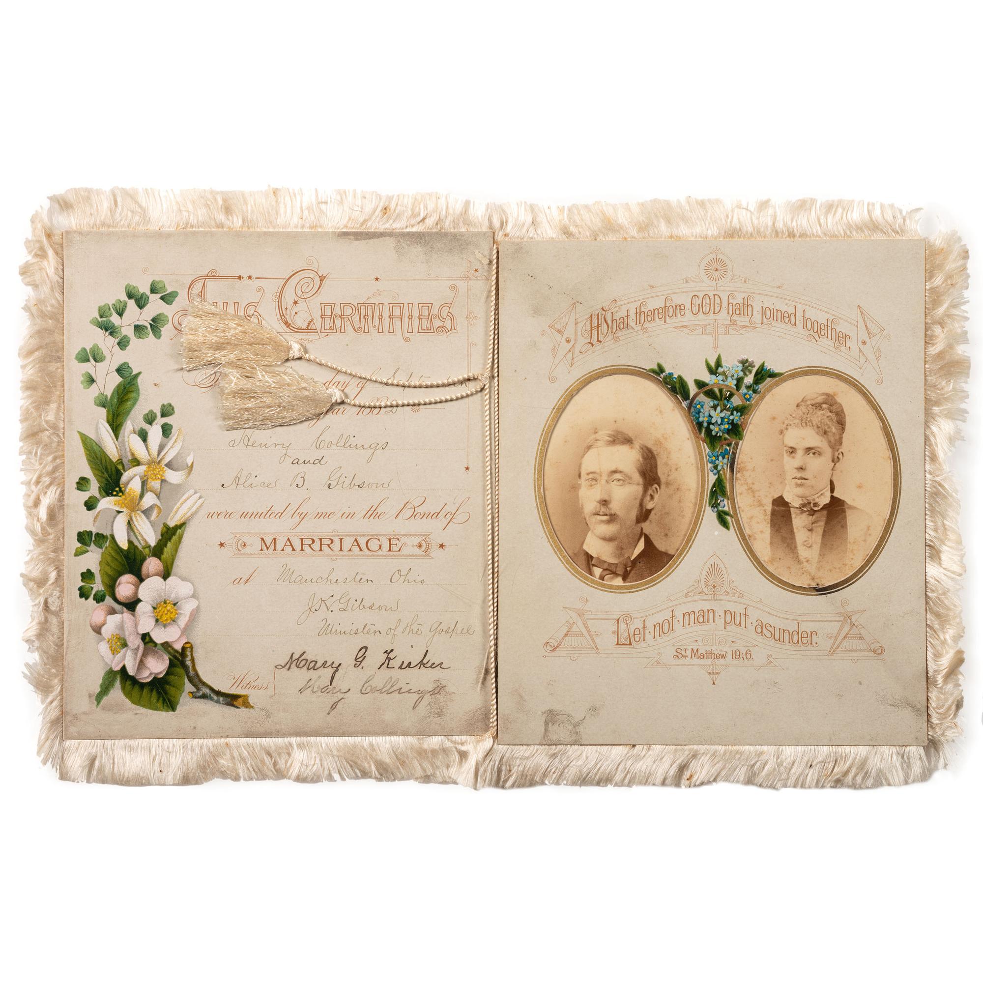 [GENERAL AMERICANA]. An archive associated with the Collings/Kirker family of Adams Co., Ohio, including: