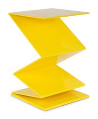 A Contemporary Yellow Zig Zag Table — 20TH CENTURY
