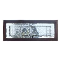 A Leaded Glass Transom Window 36" W x 2" D x 14" H — United States, Late 19th/Early 20th Century