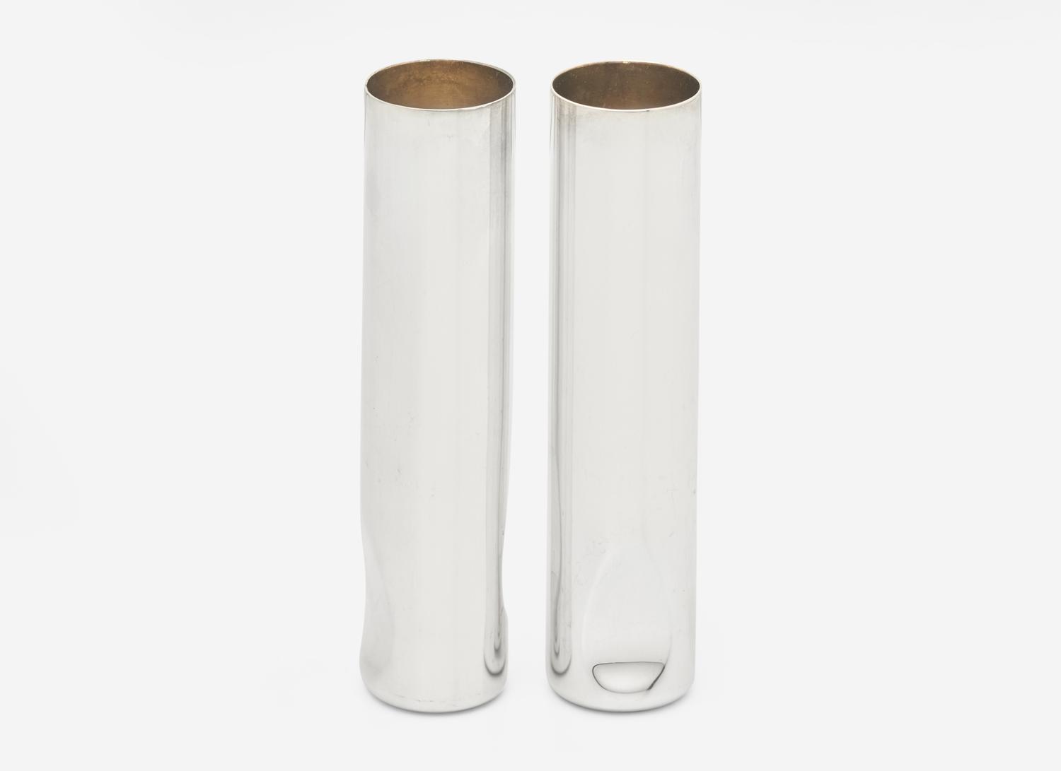 A Set of Eight Tiffany and Co. Silver Bud Vases