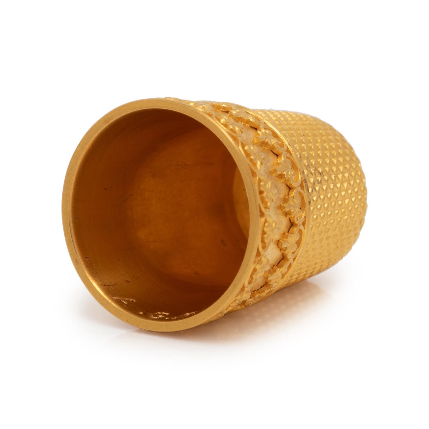 YELLOW GOLD THIMBLE