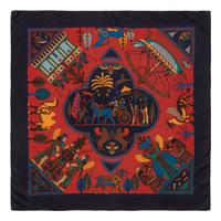 Two Hermès 90cm Silk Scarf, Carré