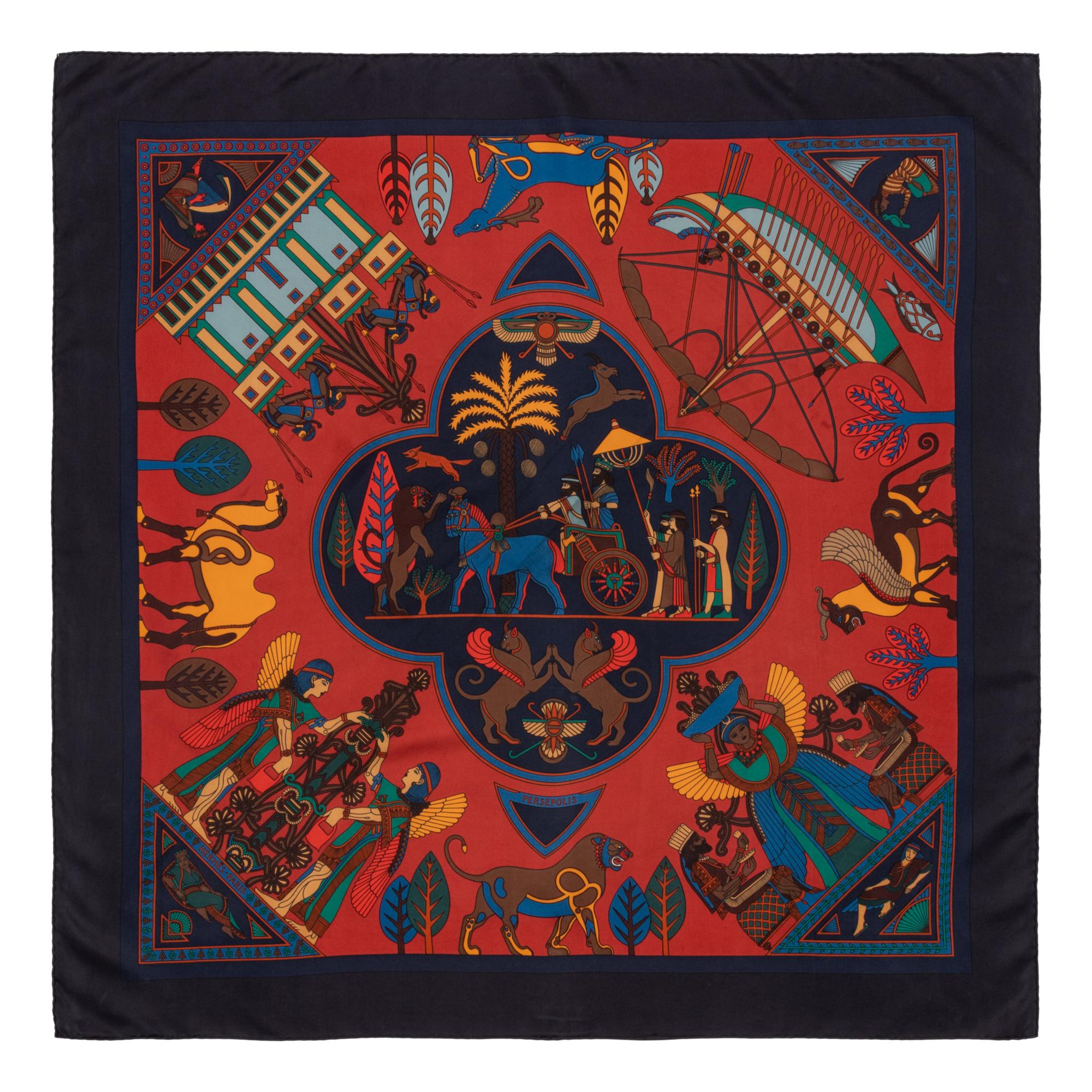 Two Hermès 90cm Silk Scarf, Carré