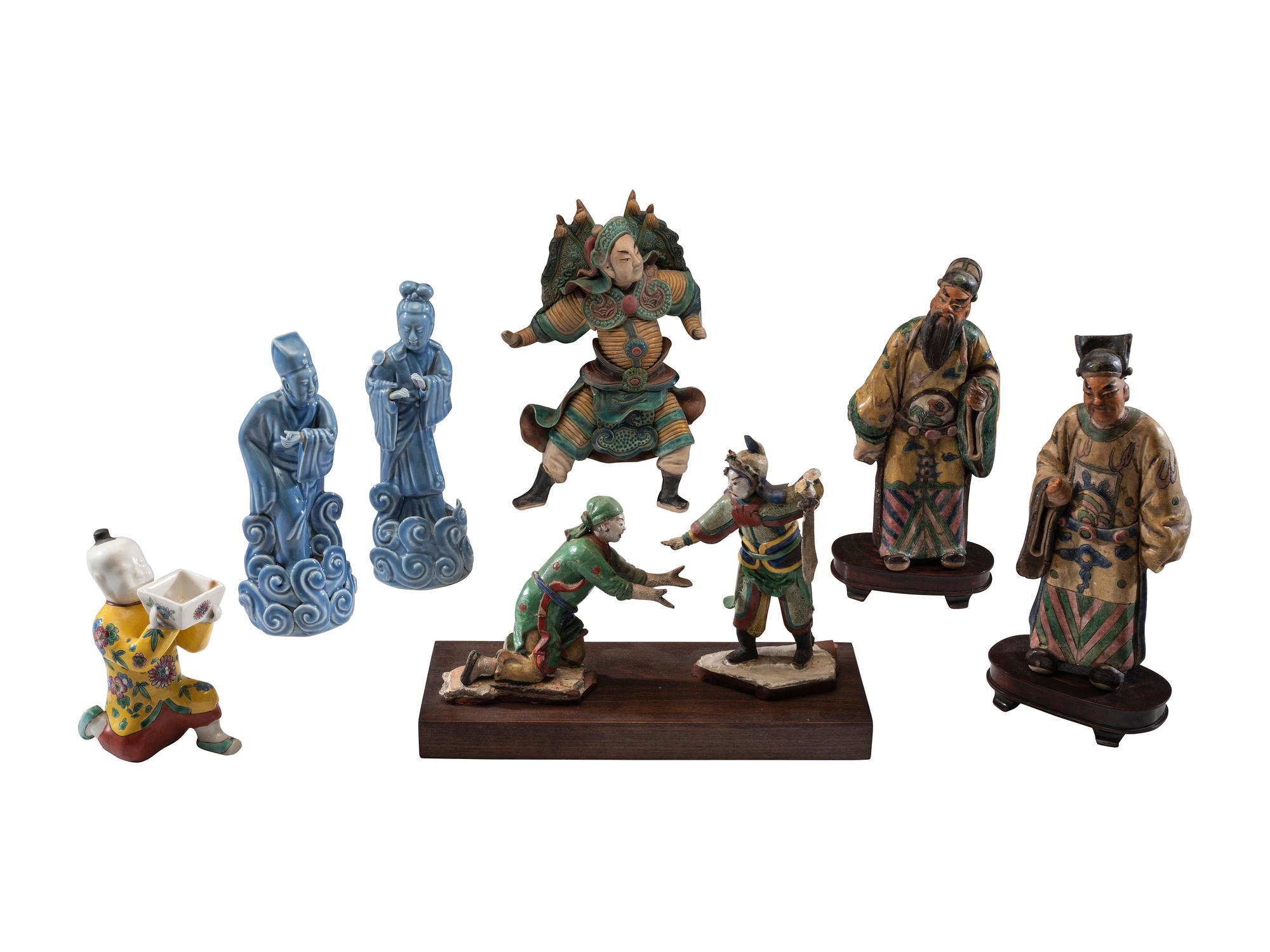 Eight Chinese Ceramic Figures