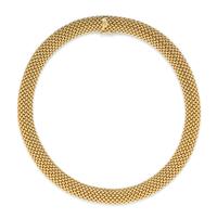 A 14 Karat Yellow Gold Woven Collar Necklace, 46.60 dwts.