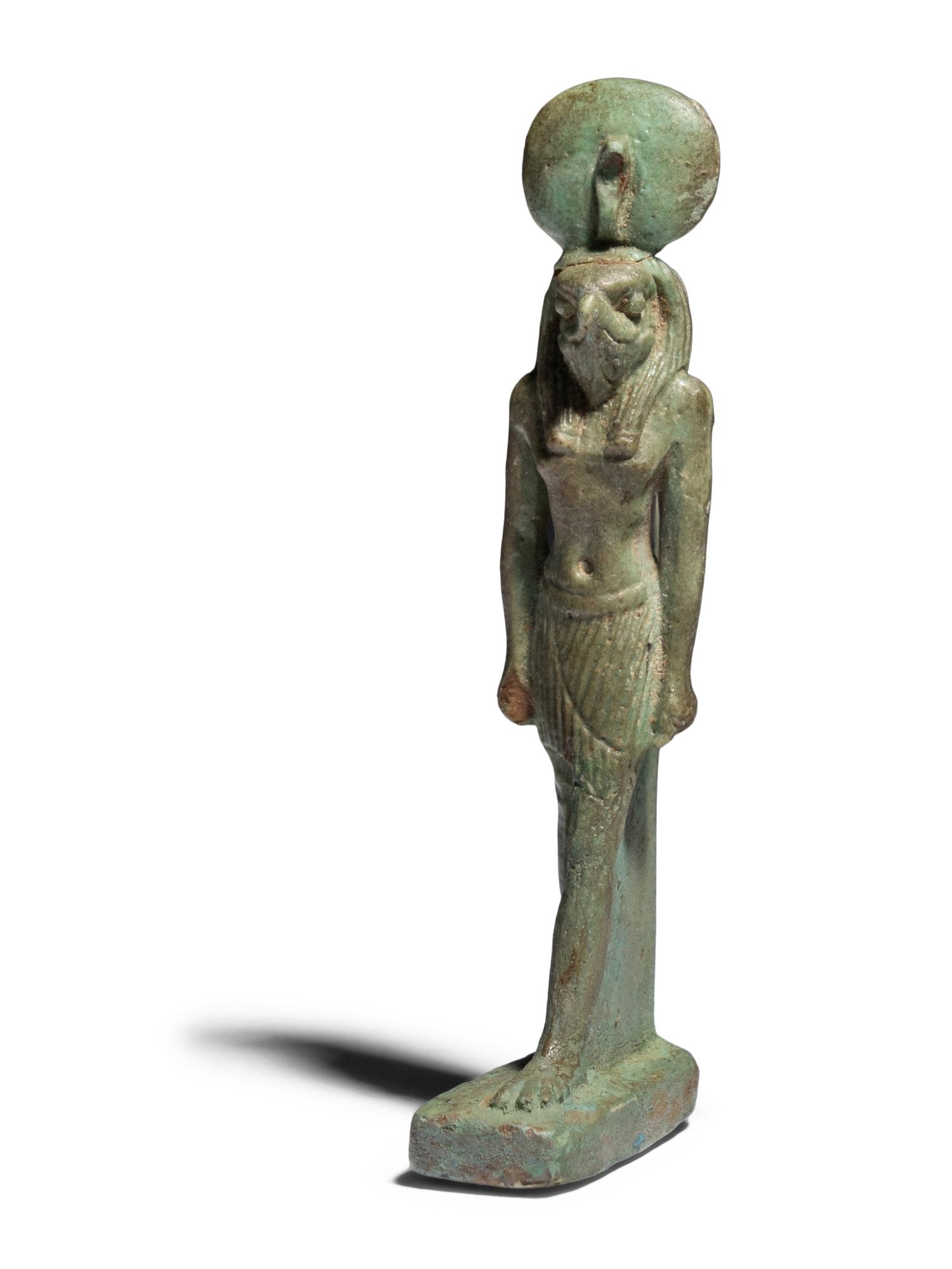 An Egyptian Faience Horus Amulet