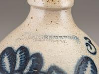 Three Cobalt Decorated Stoneware Vessels