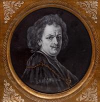 A French Enamel on Copper Portrait of Rembrandt van Rijn