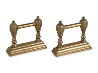 A French Gilt Metal Fireplace Suite