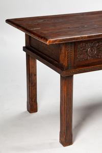 A Renaissance Style Carved Oak Table