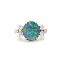 OPAL AND DIAMOND RING