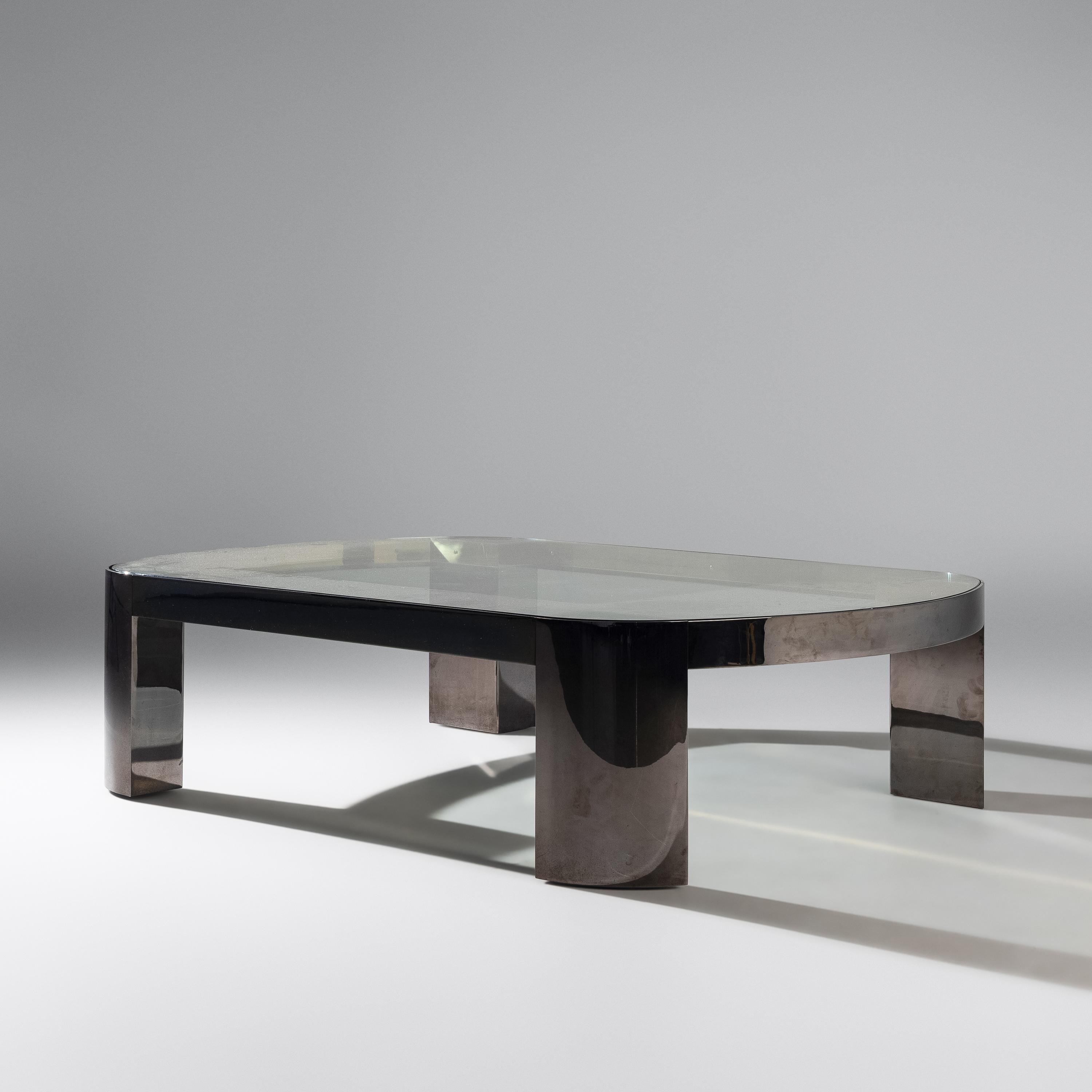 Karl Springer (German-American, 1931–1991) — Banker Coffee Table