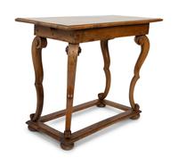 A Swedish Style Carved Elm Center Table — 18TH/19TH CENTURY