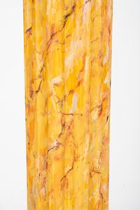 A Simulated Marble Painted Pedestal